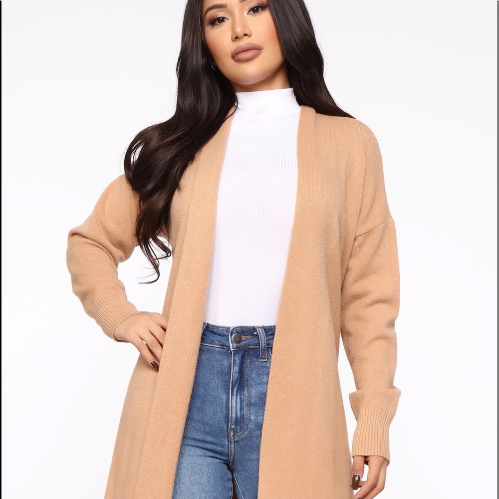 Woman’s soft cardigan duster